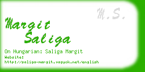 margit saliga business card